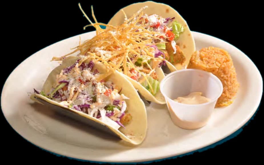 Tacos de aguacate frito