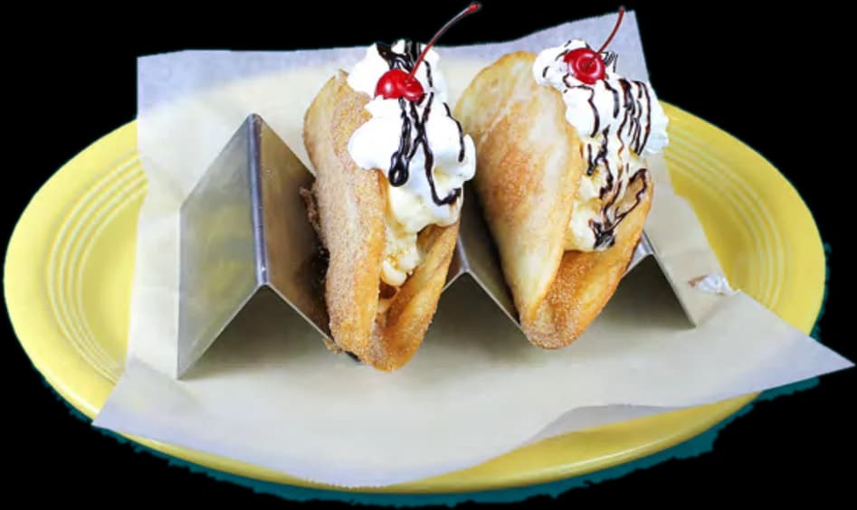Taco de helado